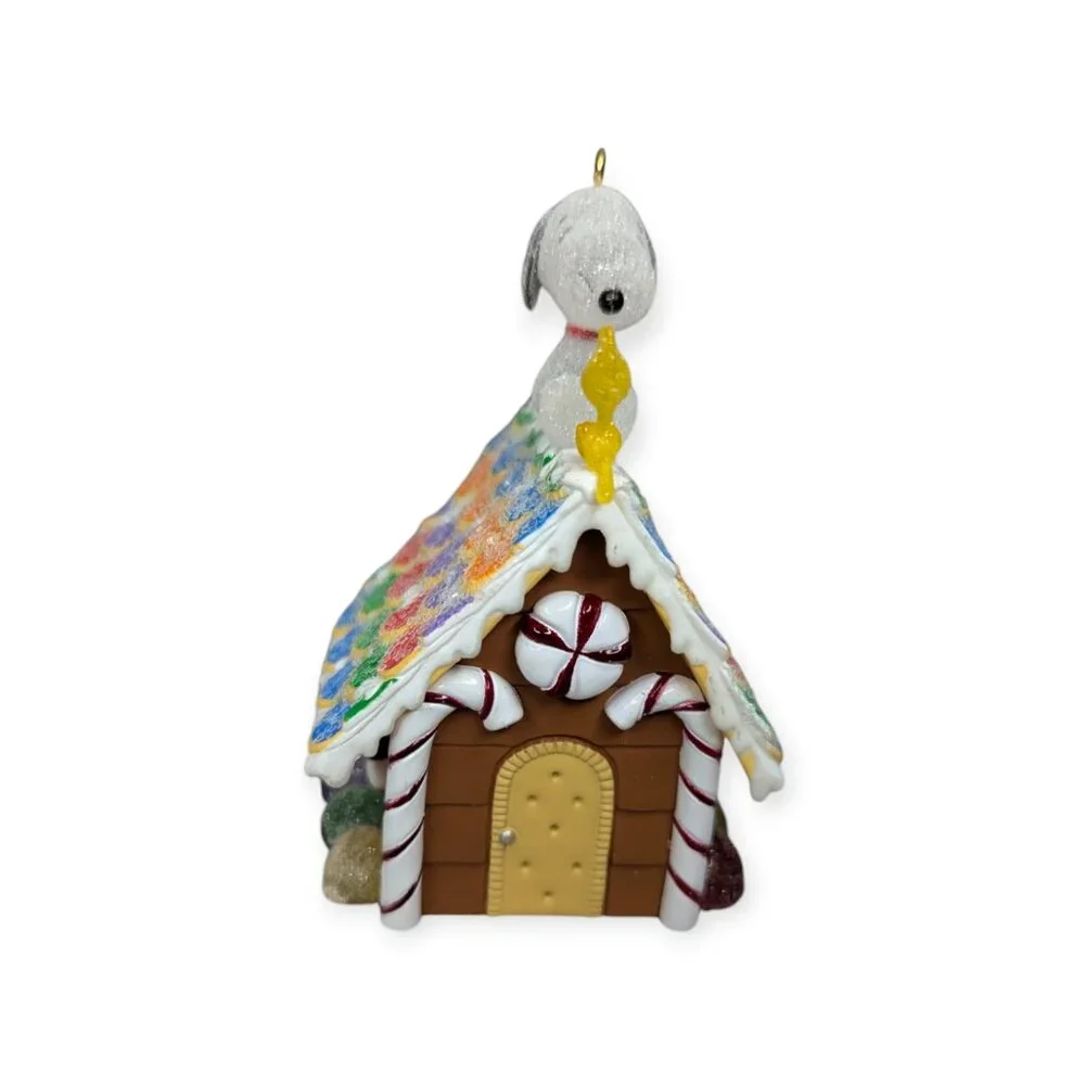 2008 Hallmark Peanuts Snoopy Woodstock Home Sweet Home Christmas Ornament